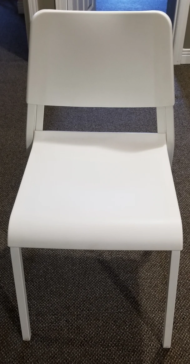 IKEA teodores chairs - white thumbnail