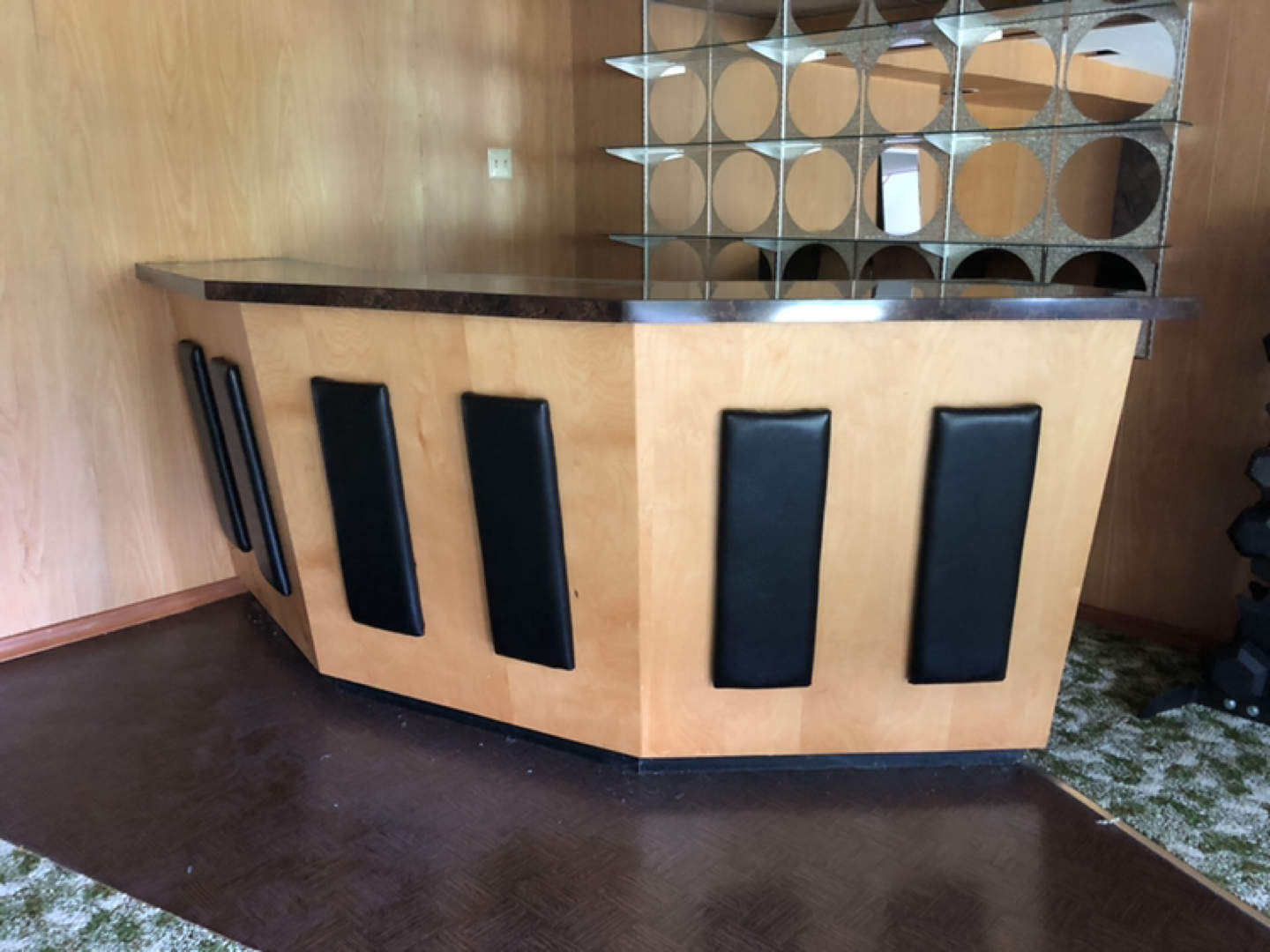 Mid century Bar and Mirrors - photo 2