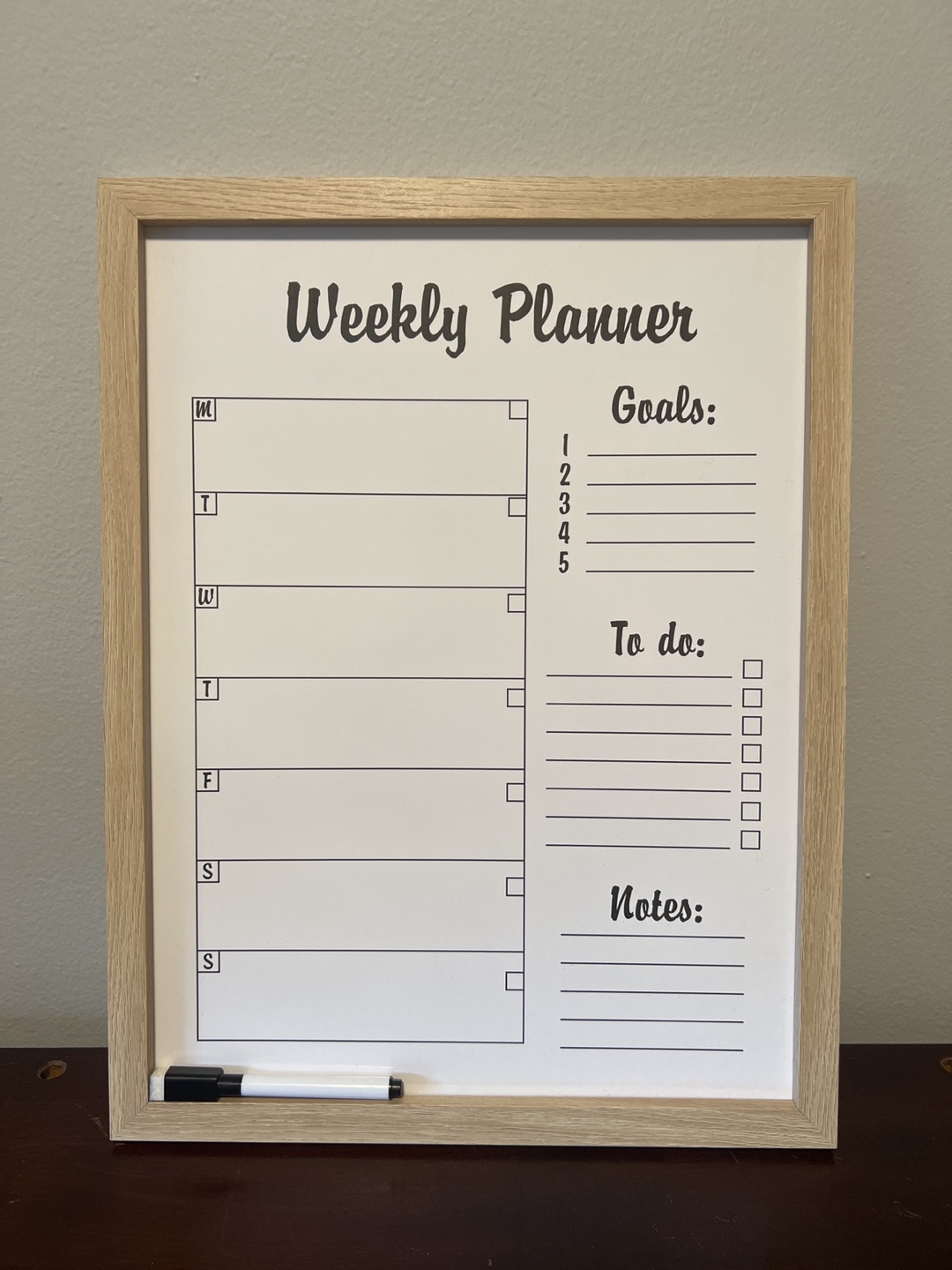 Dry erase board
