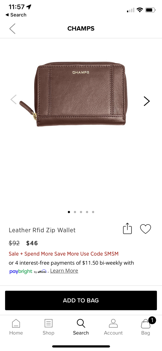 Champs Leather Wallet (Brown, RFID) - photo 4