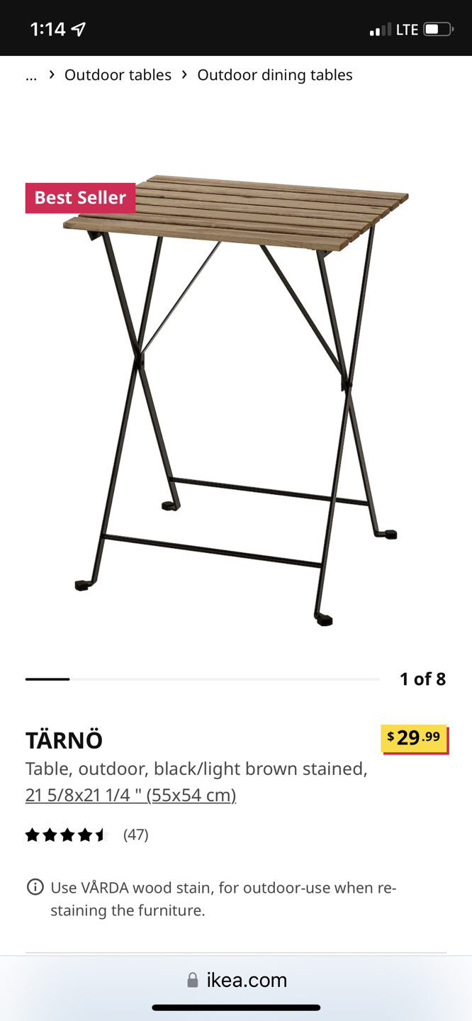 IKEA table with 4 chairs - photo 3