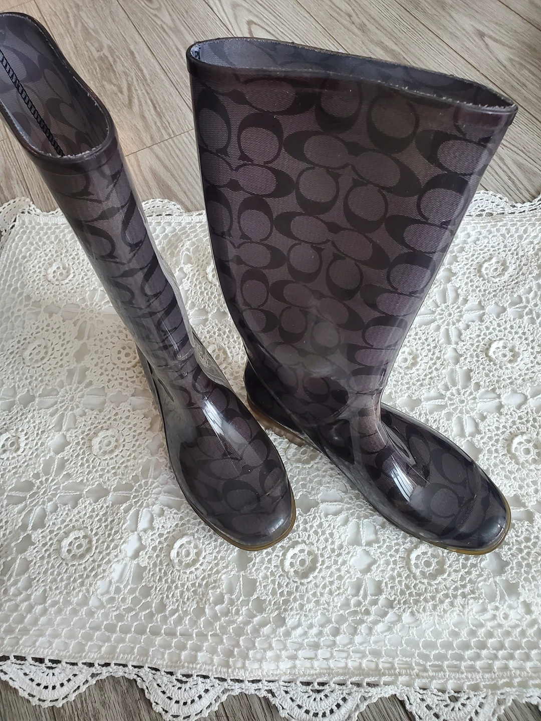 Coach rain boots thumbnail