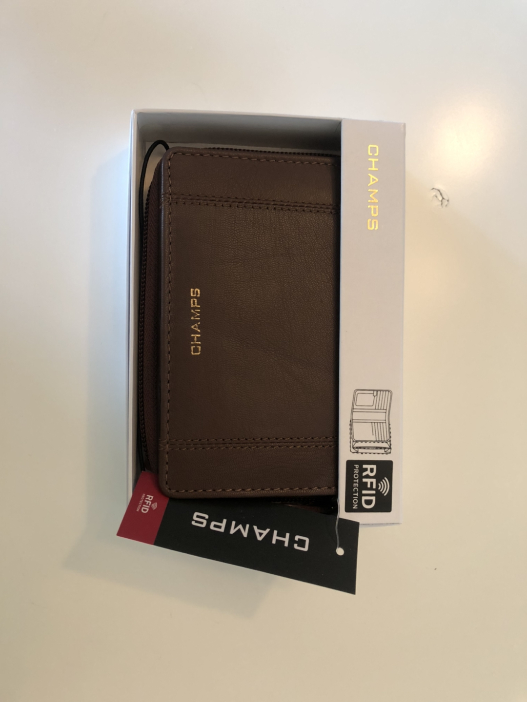 Champs Leather Wallet (Brown, RFID) - photo 3