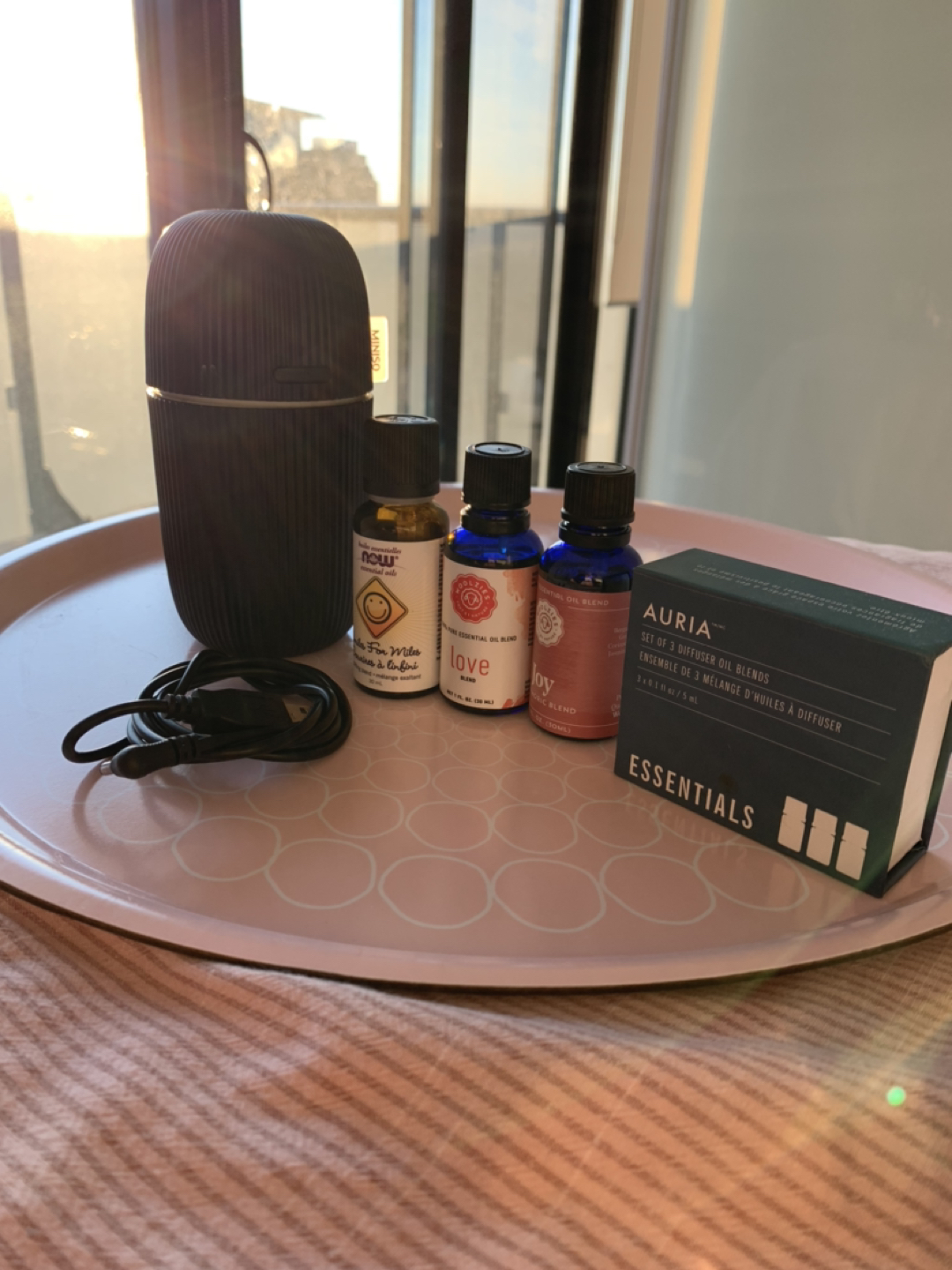 Diffuser and essential oil fragrance blends