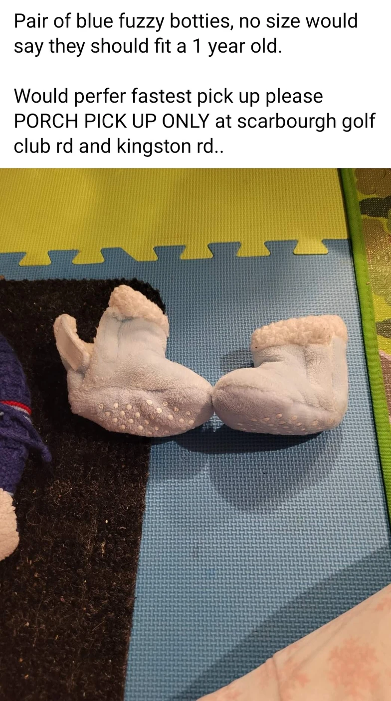 pair of boys fuzzy botties. thumbnail