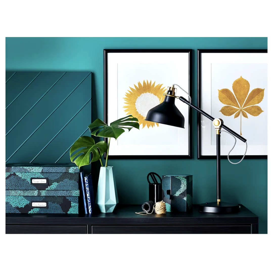 IKEA ranarp desk lamp black and gold - photo 2