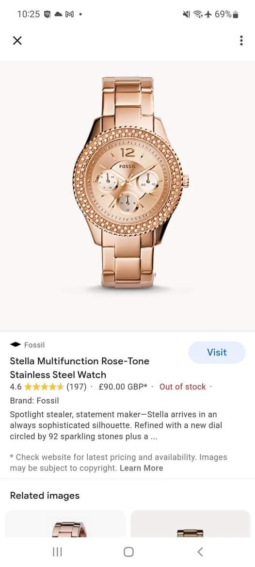 Fossil Stella Multifunction Rose-Tone Stainless Steel watch image indicator(3)