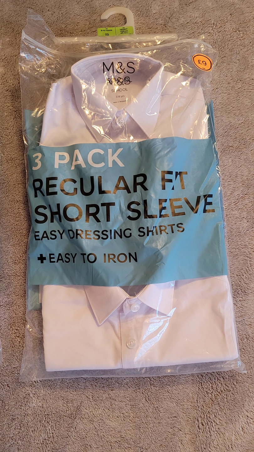 BNIP-Marks & Spencer_Toddler Uniform Short Sleve Shirts (3)