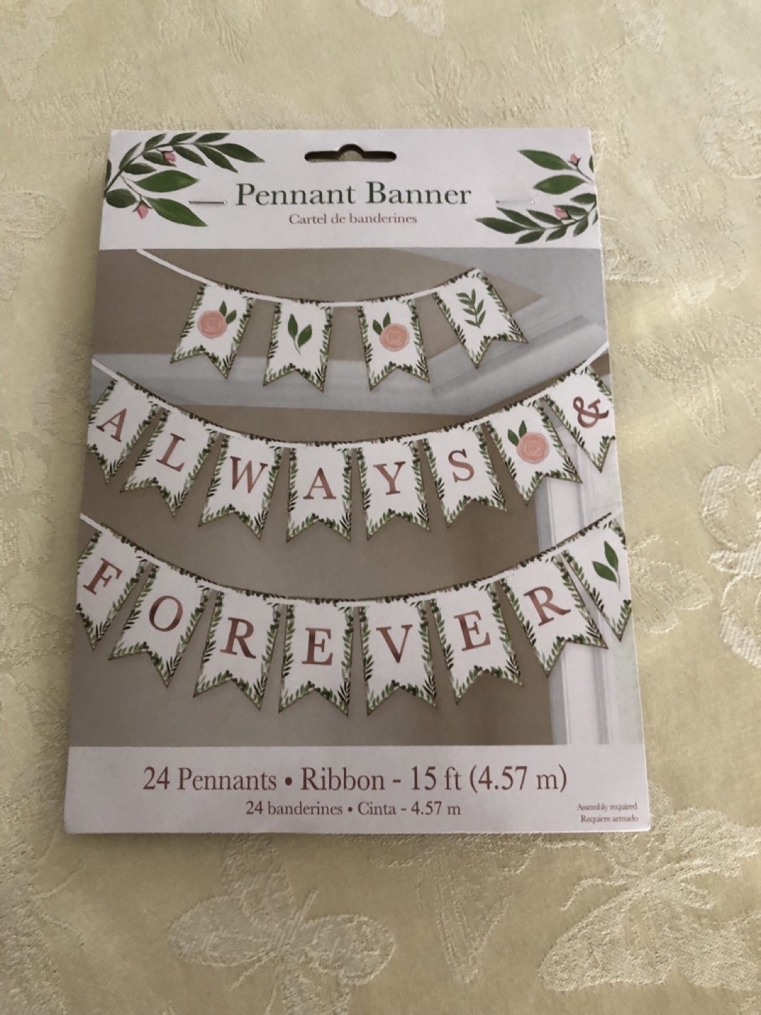 Penant banner for wedding or bridal shower. thumbnail