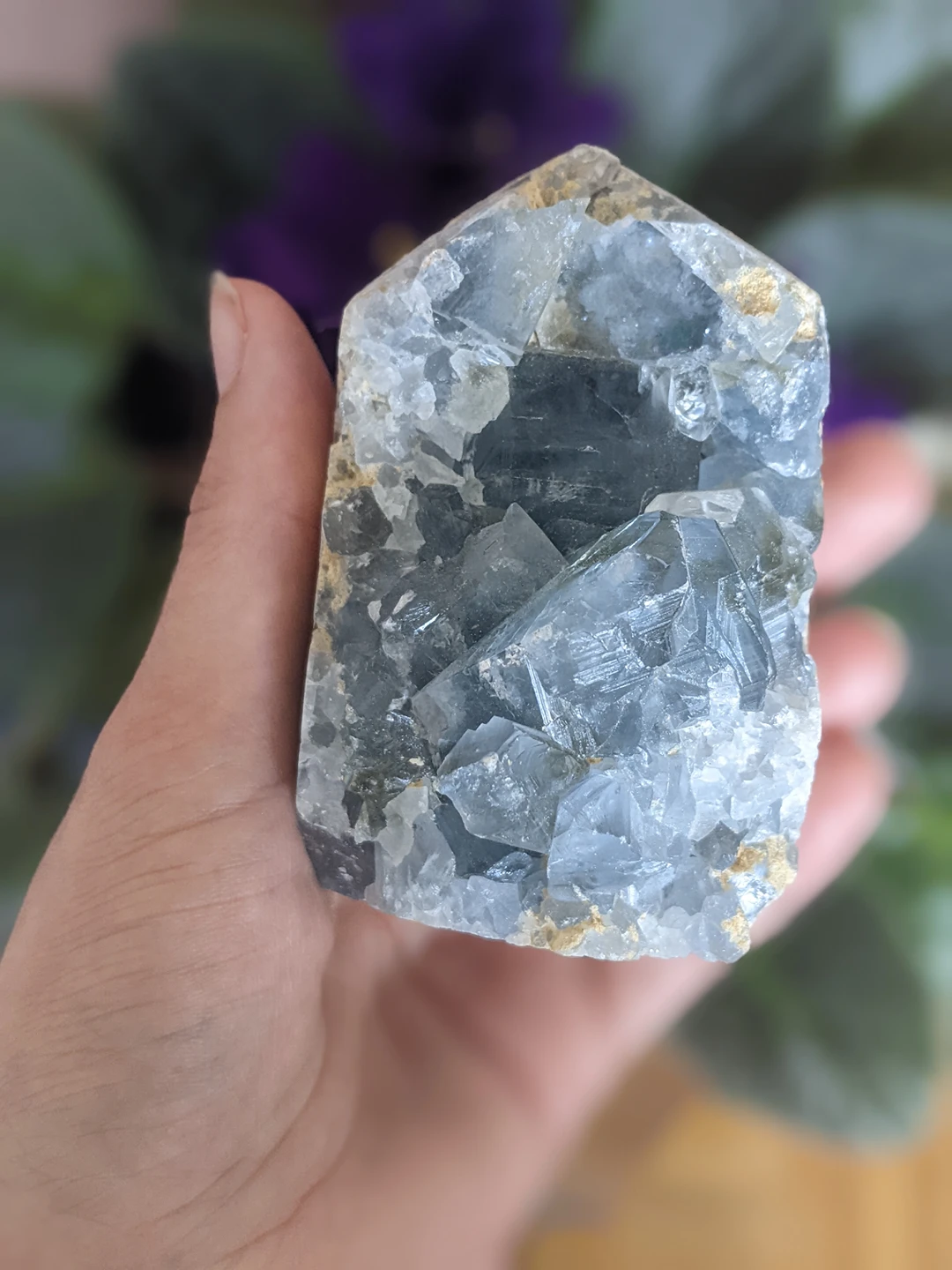 Blue Calcite Raw Tower