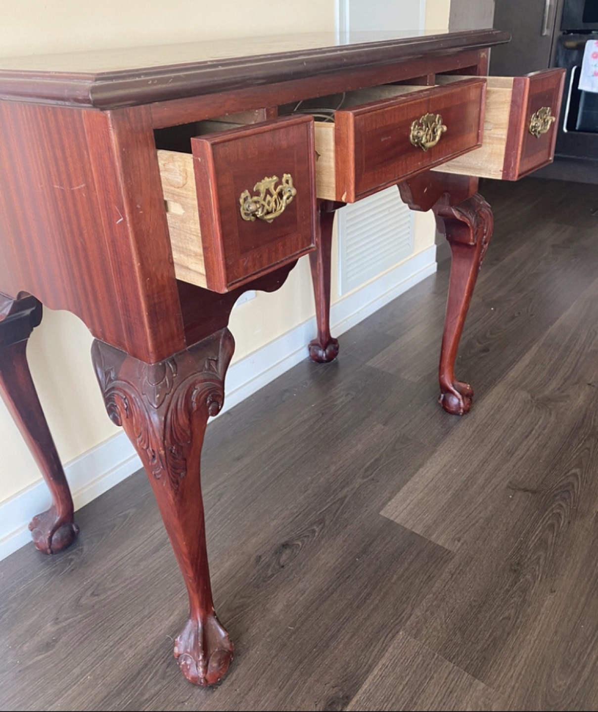 Antique Vintage cute table with drawers - photo 4