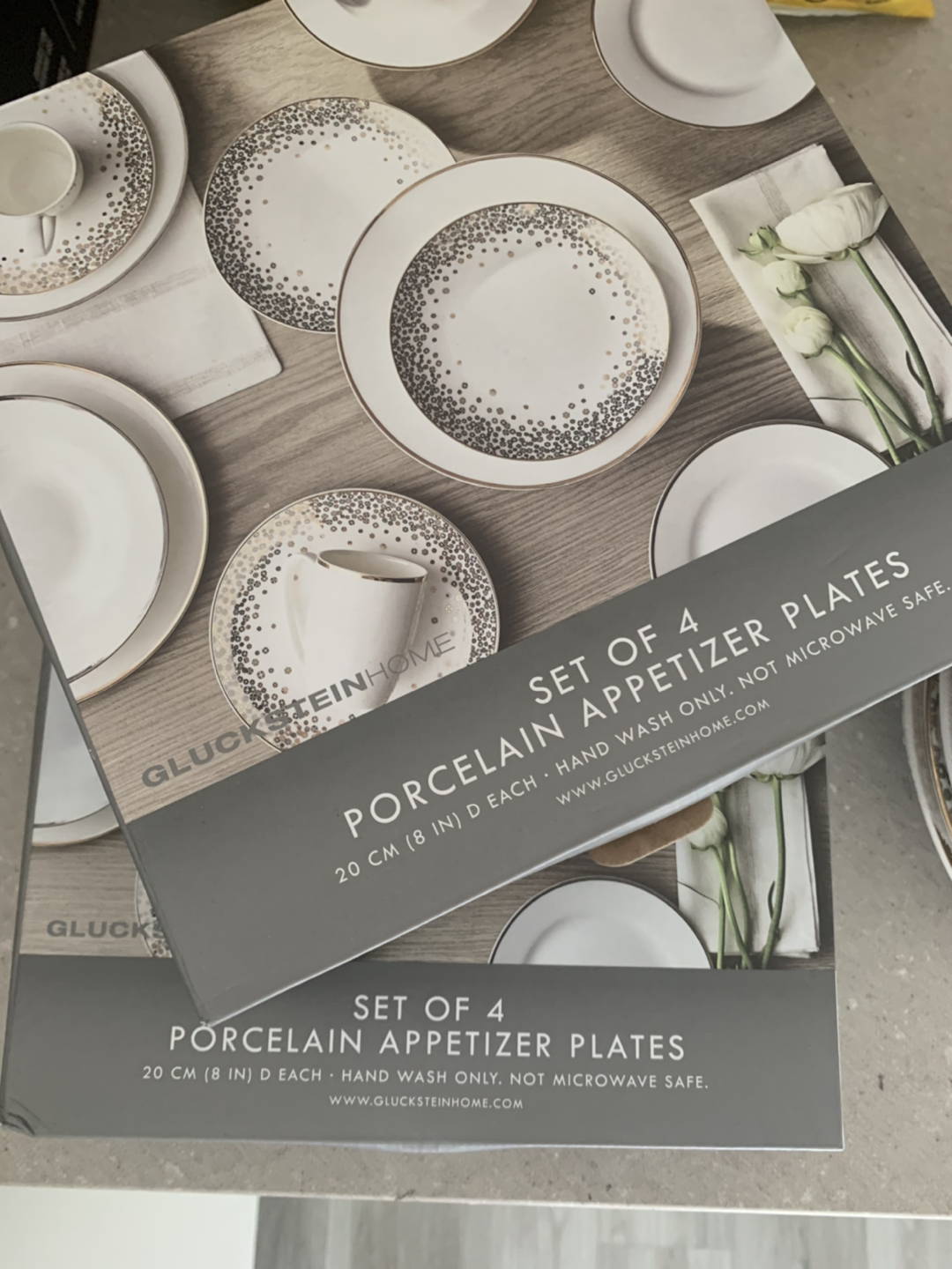 4-Piece Porcelain Appetizer Plates - Gluckstein home (x2) - photo 2