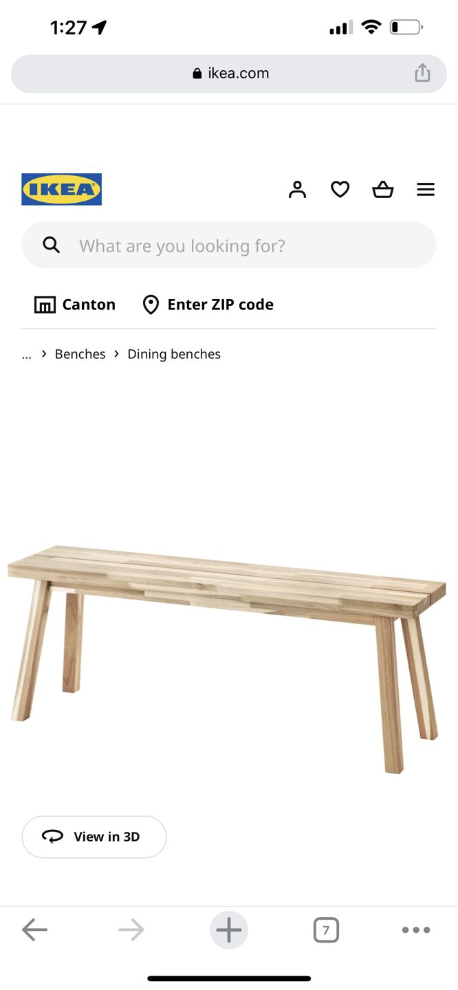 Ikea Skogsta bench - photo 3
