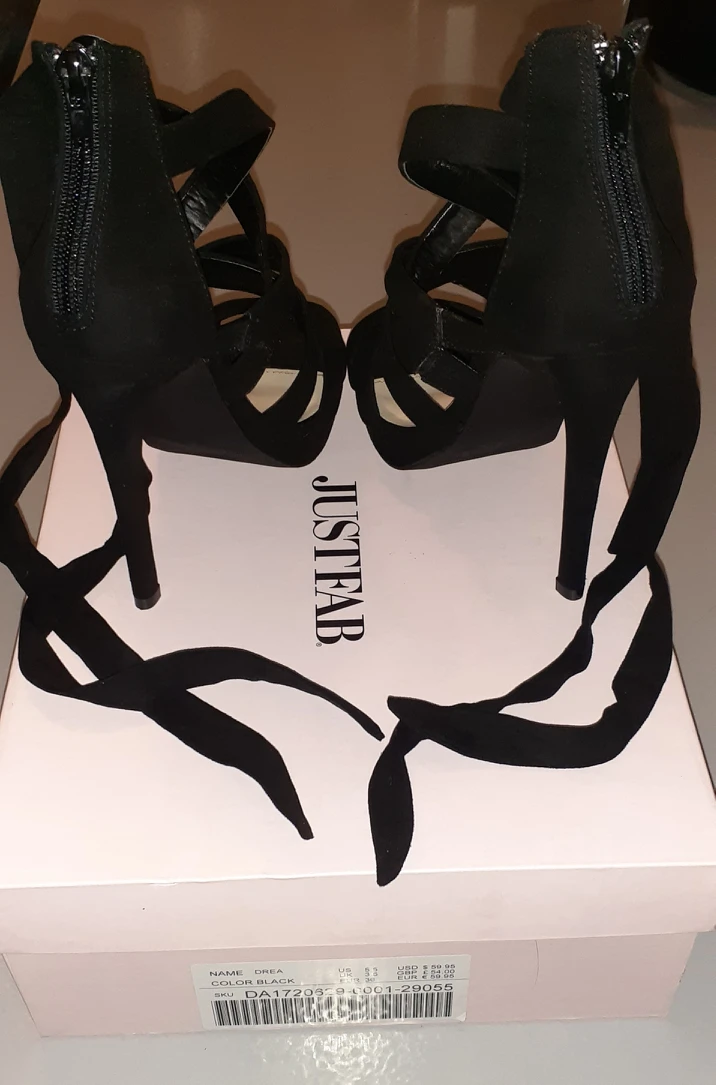 JUSTFAB Drea Black High Heels Stilettos with strap - photo 3