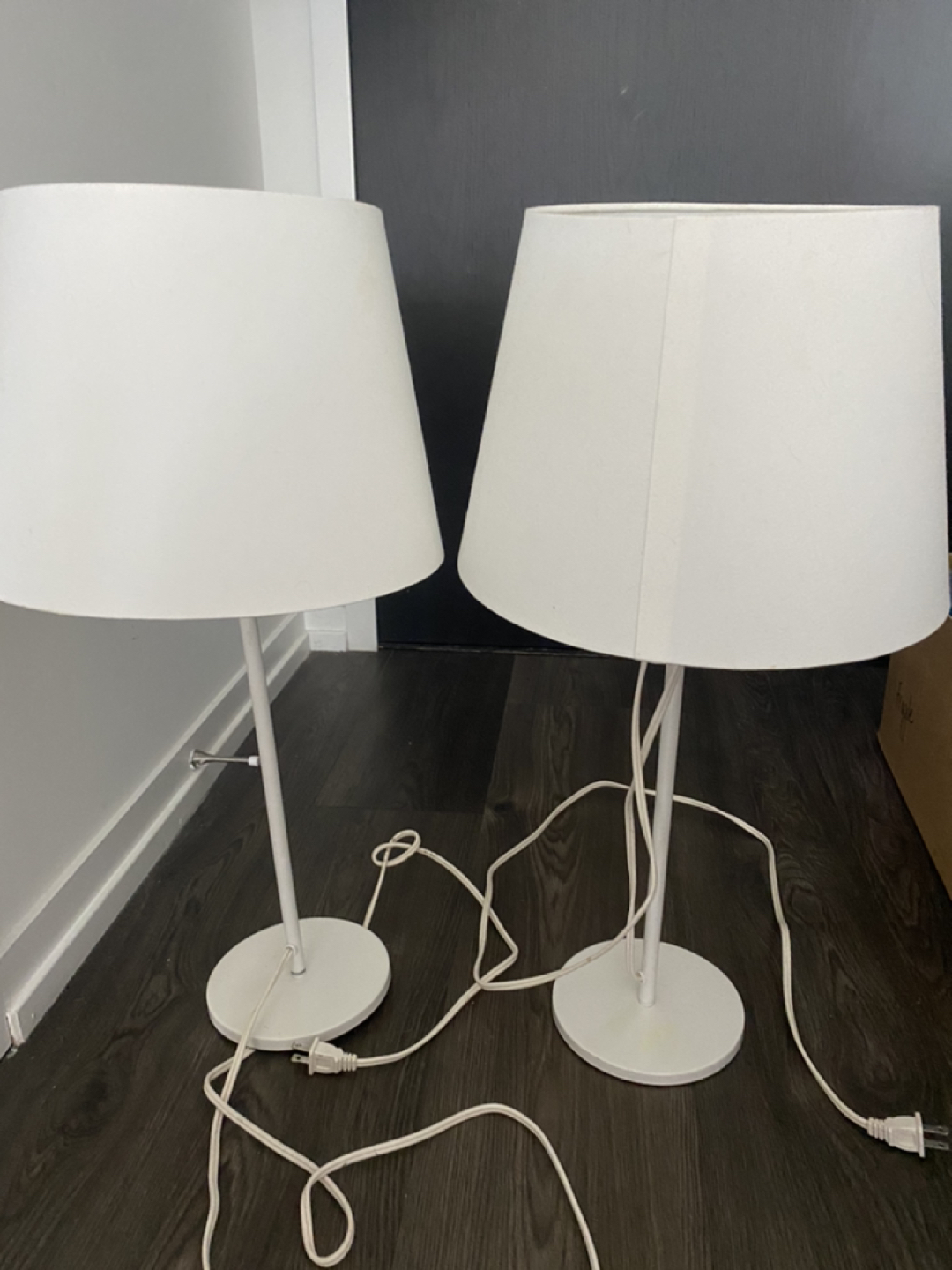 Two ikea plug in lamps #freecycle thumbnail