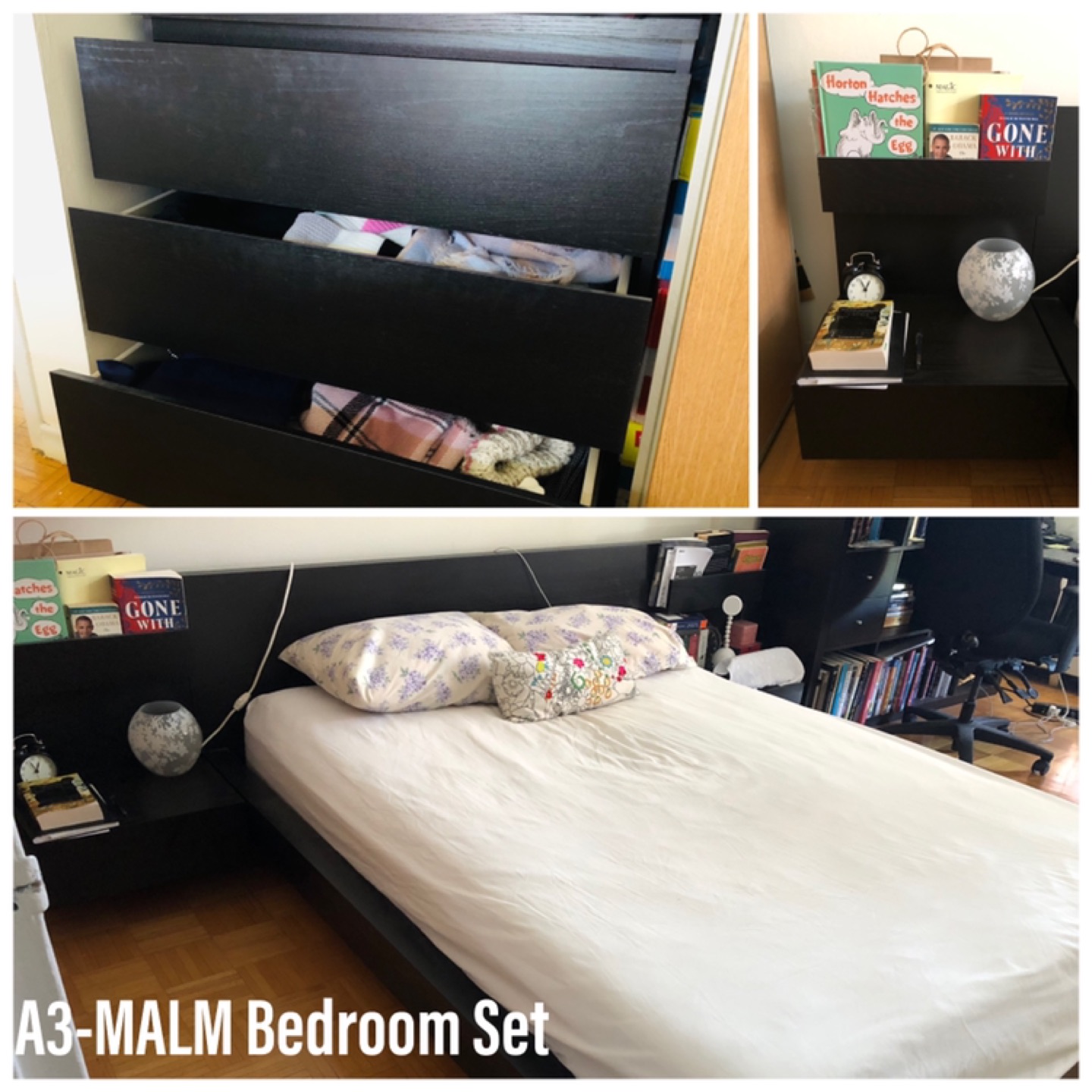 IKEA MALM 4-piece Bedroom Set
