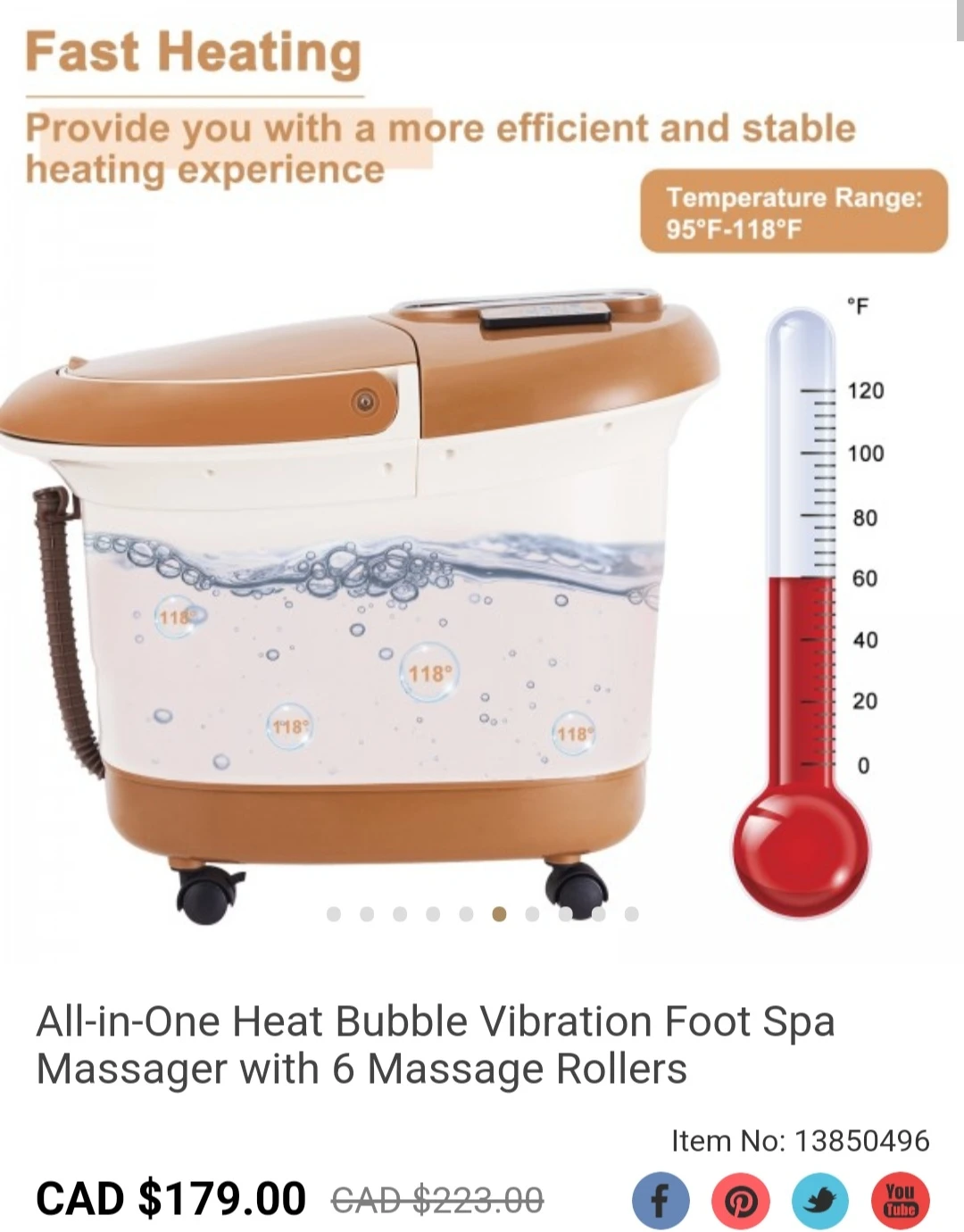 All-in-One Heat Bubble Vibration Foot Spa Massager image indicator(4)