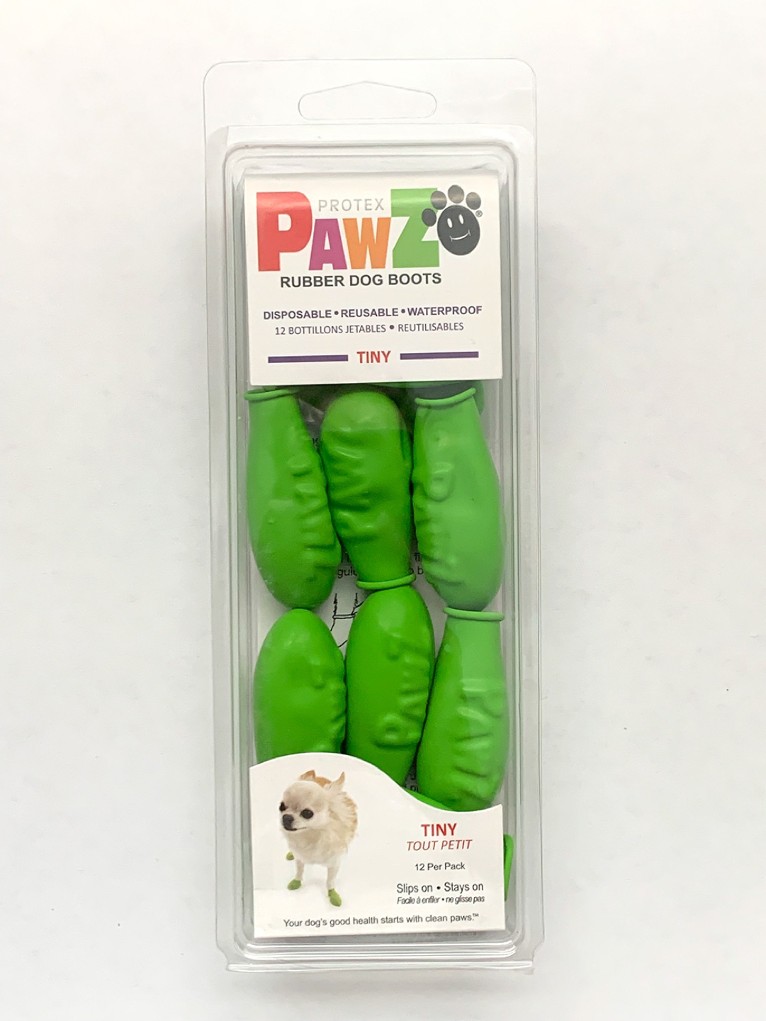 Protex Pawz Rubber Boot Dog Tiny Green New and Used thumbnail