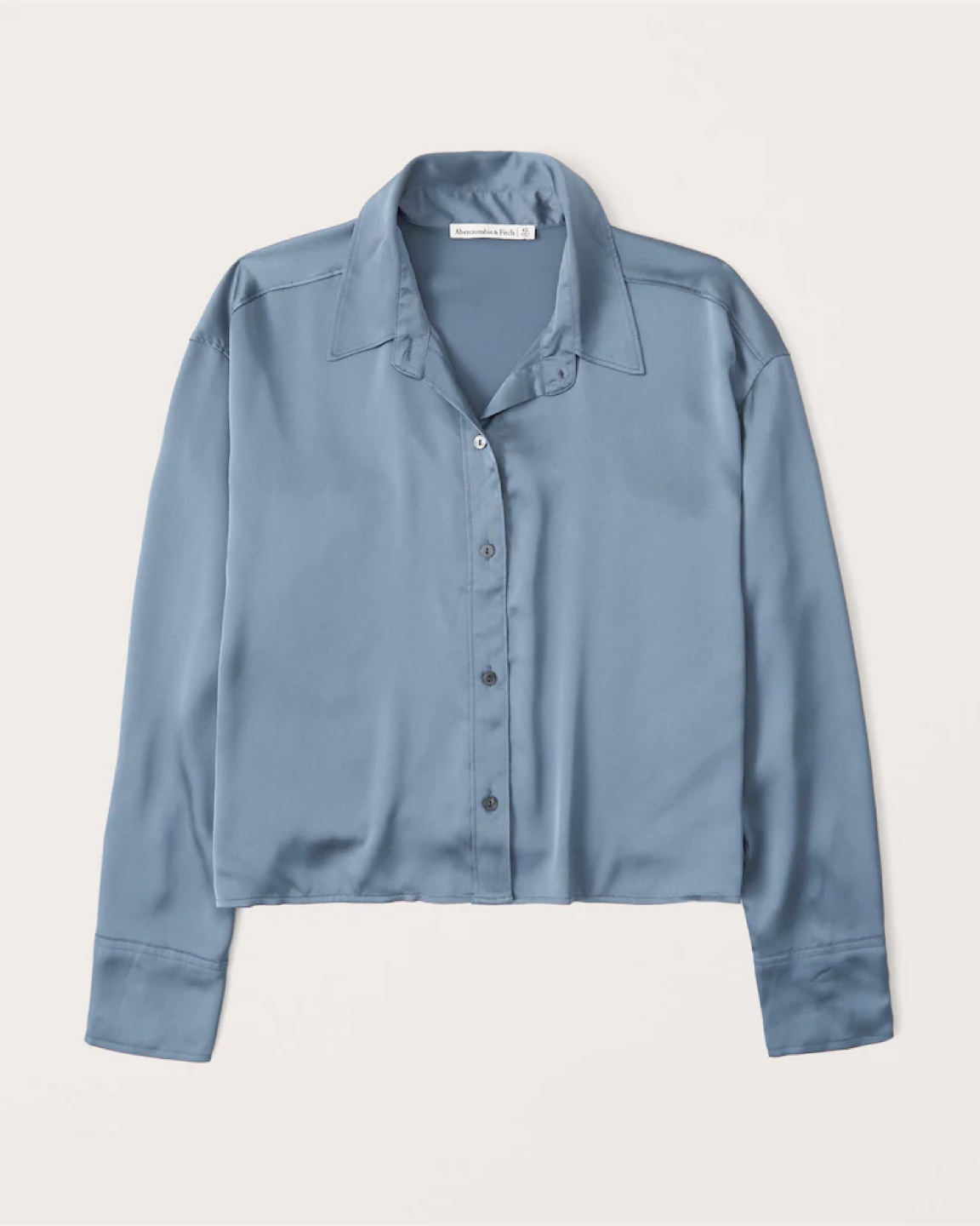 Abercrombie & Fitch Satin Button Up Blouse