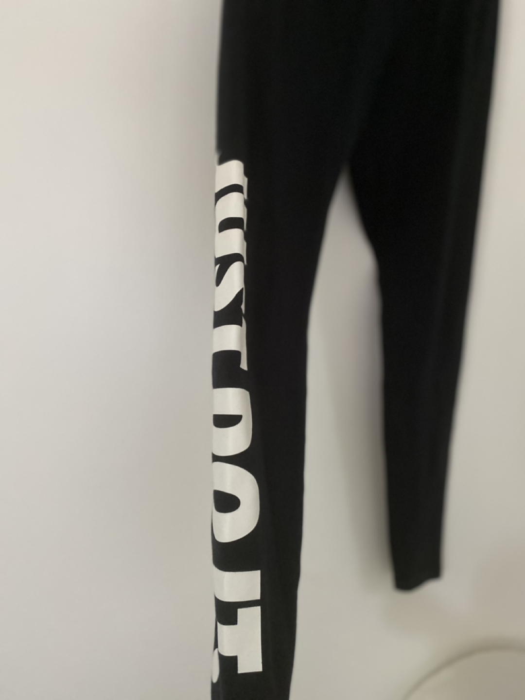 Nike cotton black leggings size medium image indicator(2)