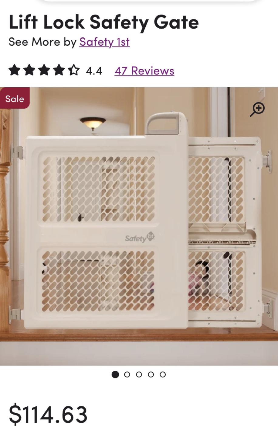 Safety 1st lift lock safety gate image indicator(4)