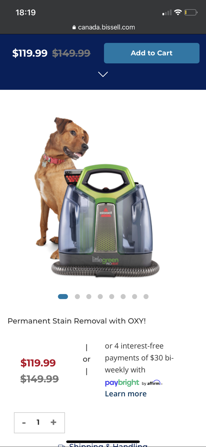 Bissel little Green Carpet and Upholstery Cleaner - photo 3