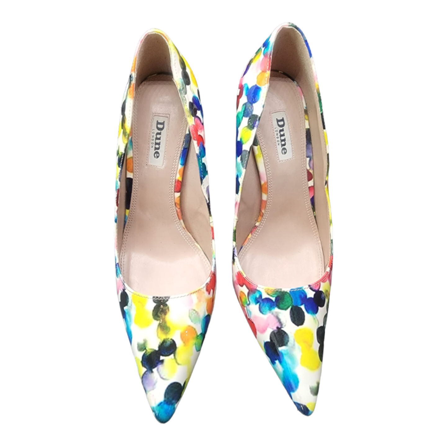 Dune multi colour patent leather heels thumbnail