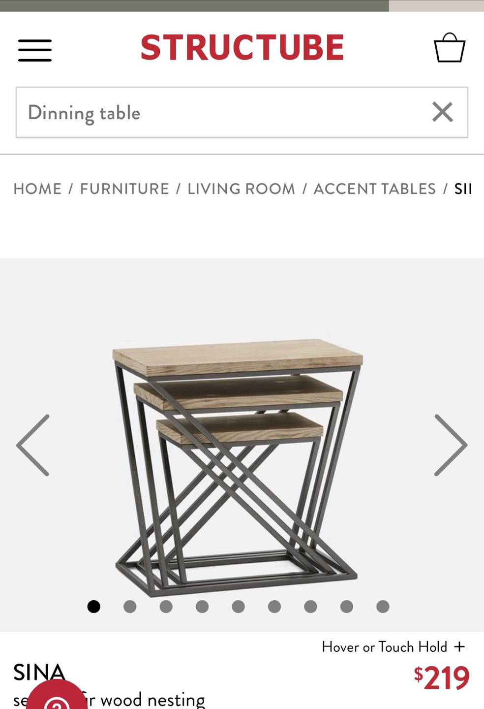 Structube sides table - photo 2