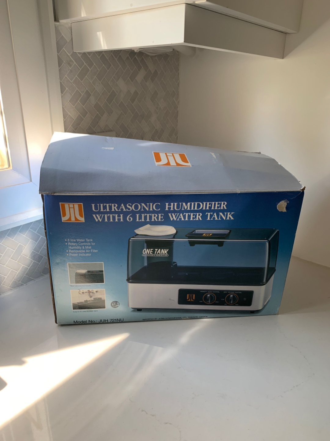 Ultrasonic humidifier with 6 L water tank