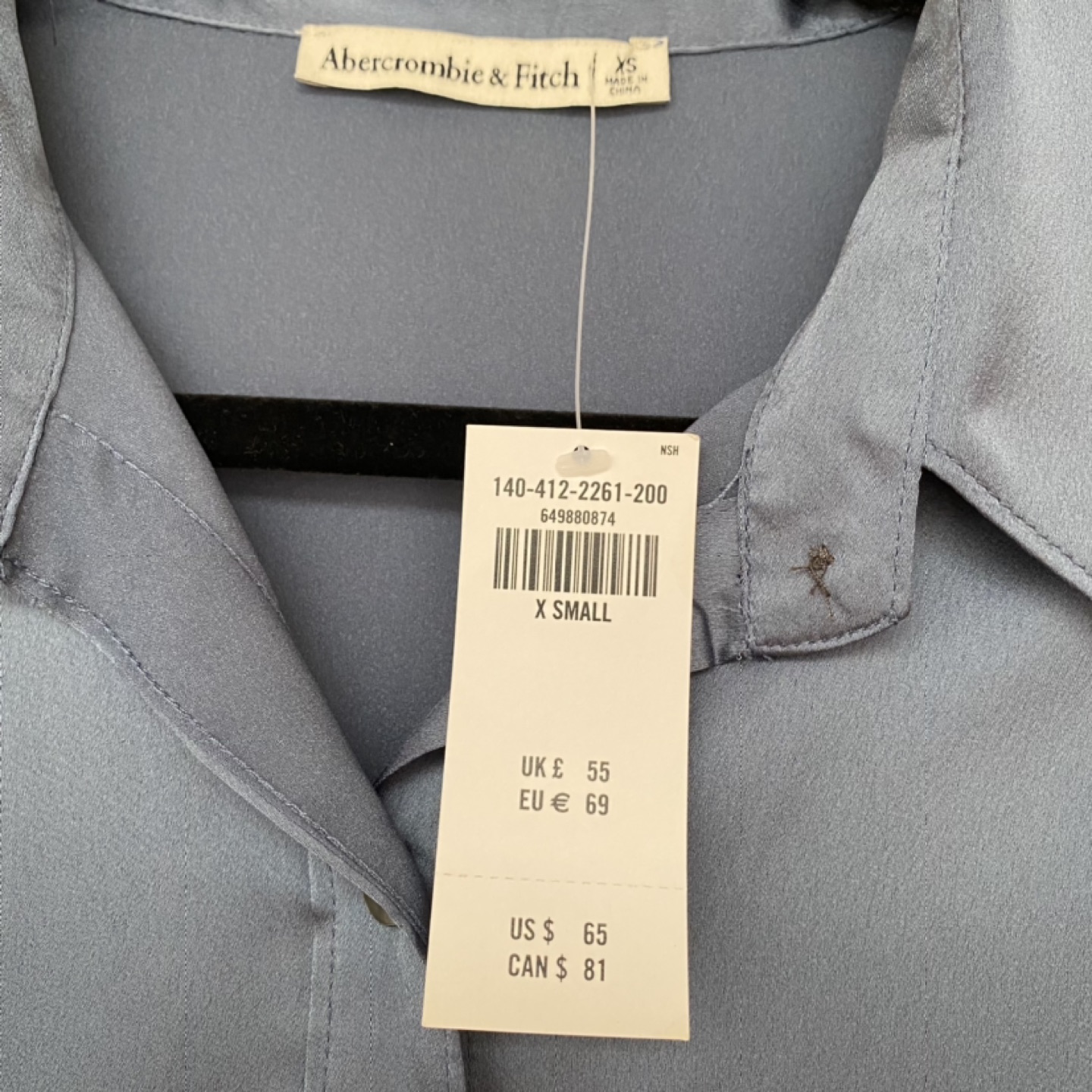 Abercrombie & Fitch Satin Button Up Blouse - photo 3