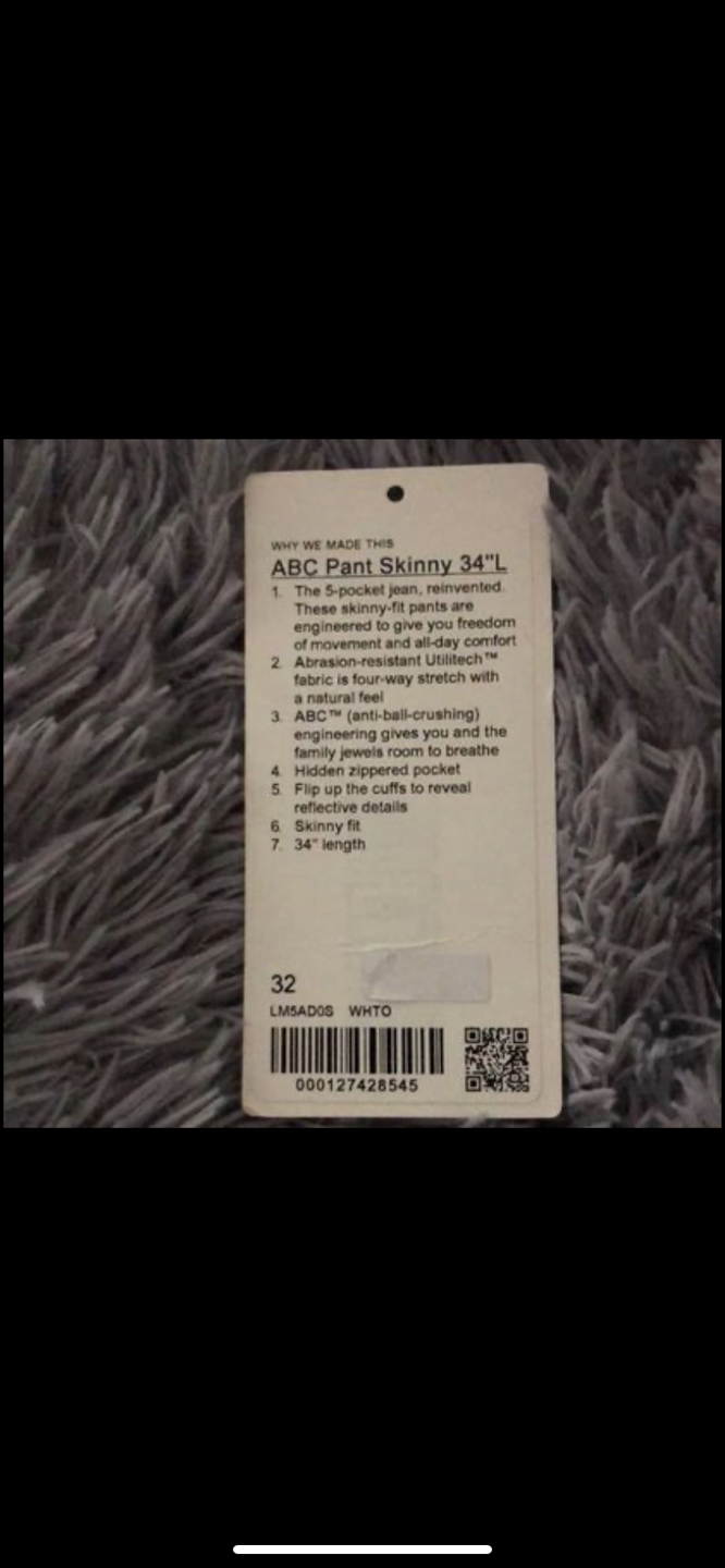 NWT Lululemon Mens ABC Pant 34Lx32W - photo 4