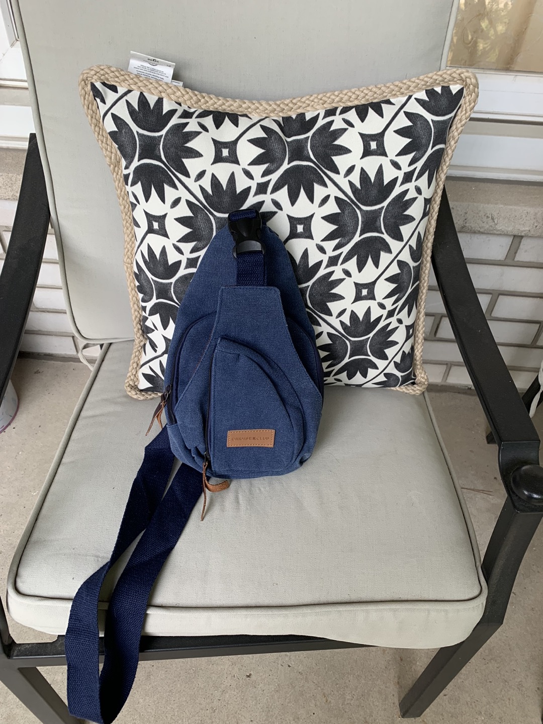 Blue shoulder bag
