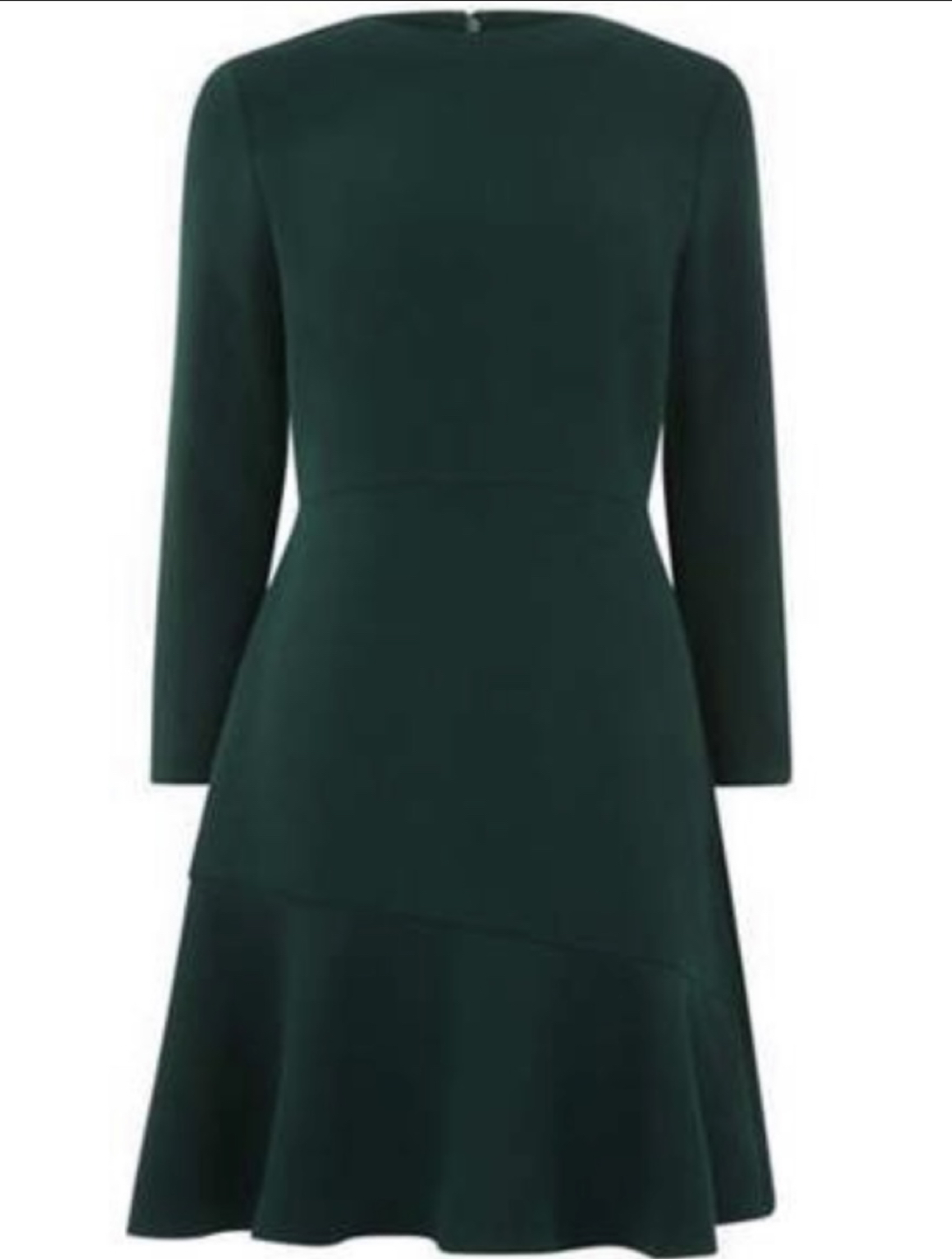 Green dress with frill