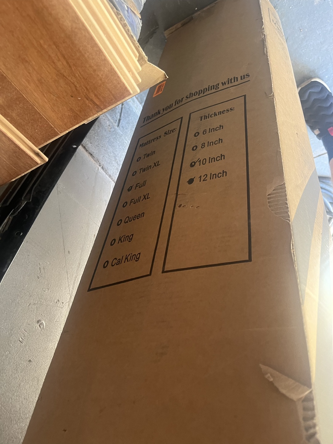 Full Mattress, 10 inch Gel Memory Foam Mattress in a Box - photo 2