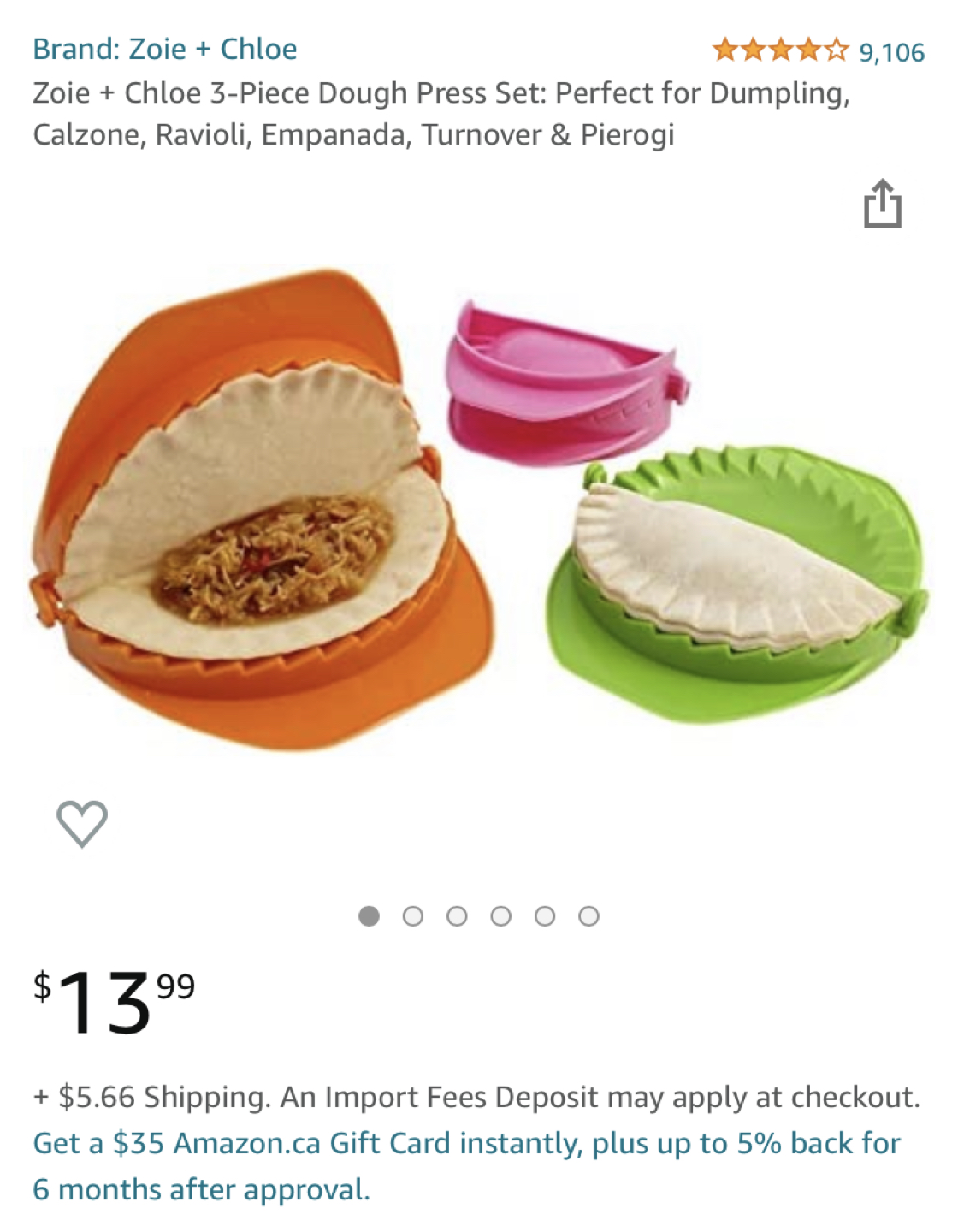 1 Pc Dumpling 🥟 mould tool thumbnail
