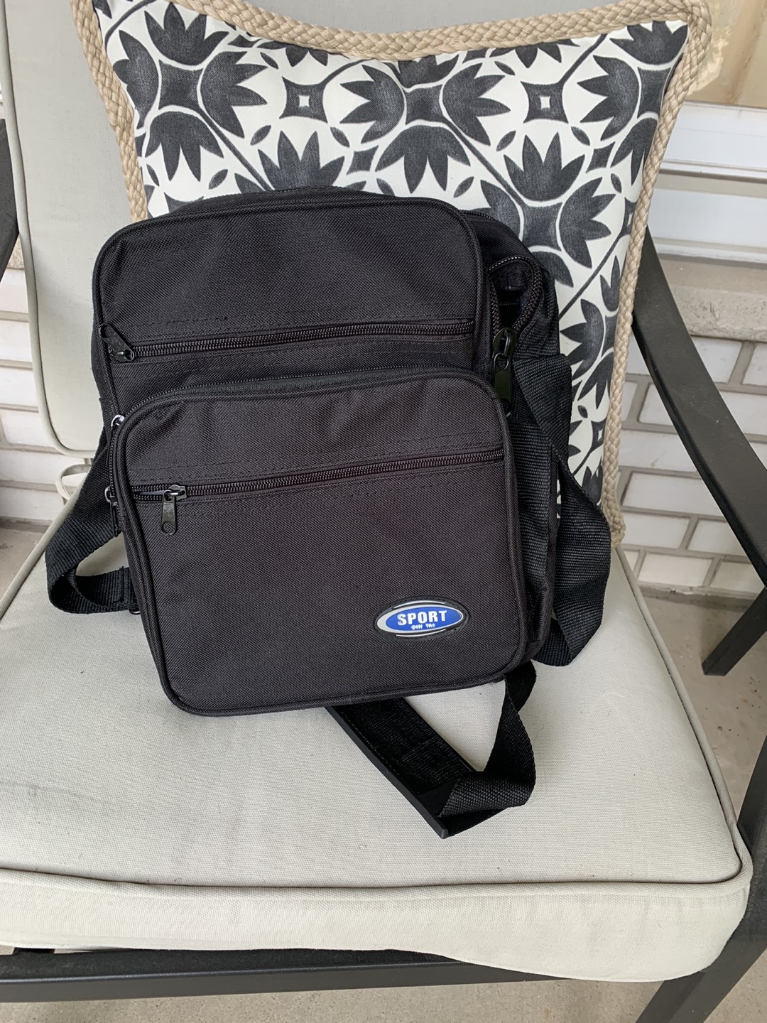 Black colour shoulder bag