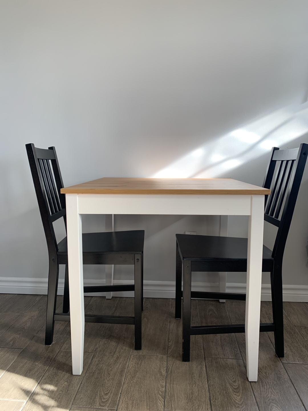 IKEA Lerhamn square table & two Stefan chairs 🪑 🪑 thumbnail