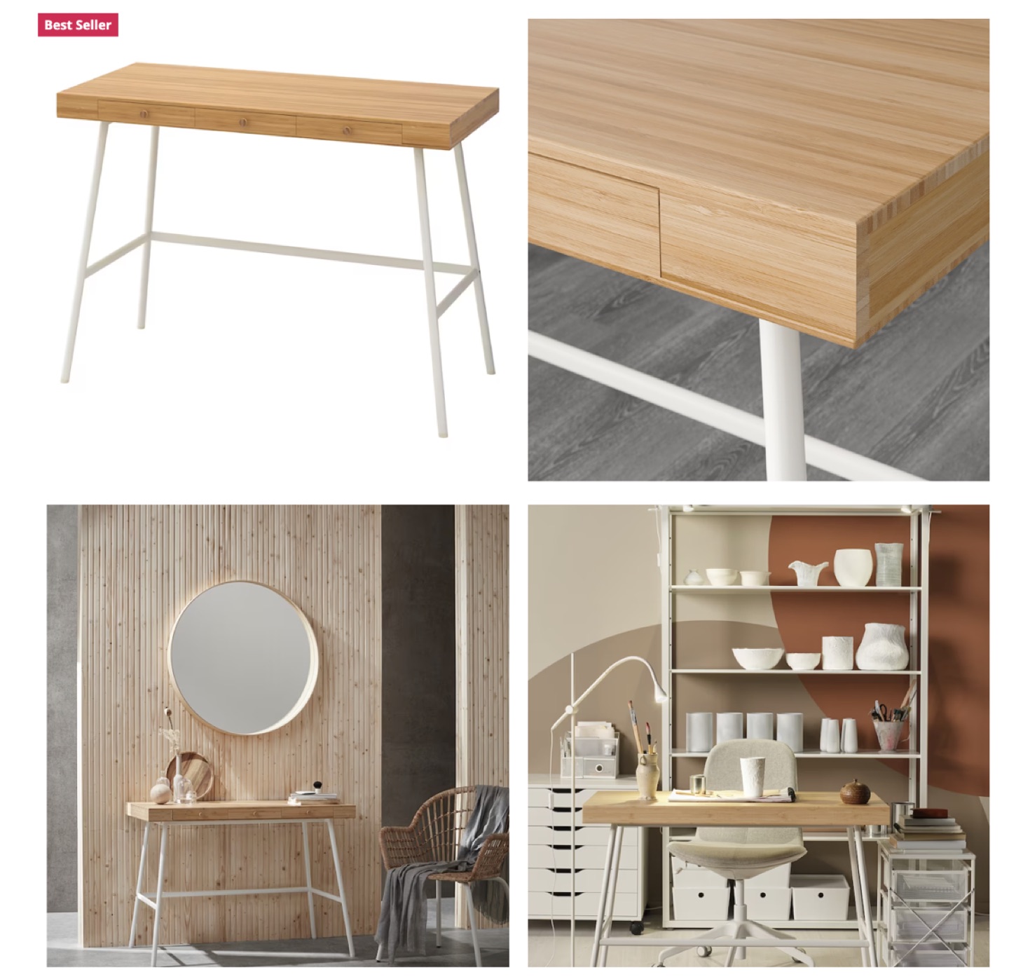 IKEA Desk “LILLÅSEN”, bamboo