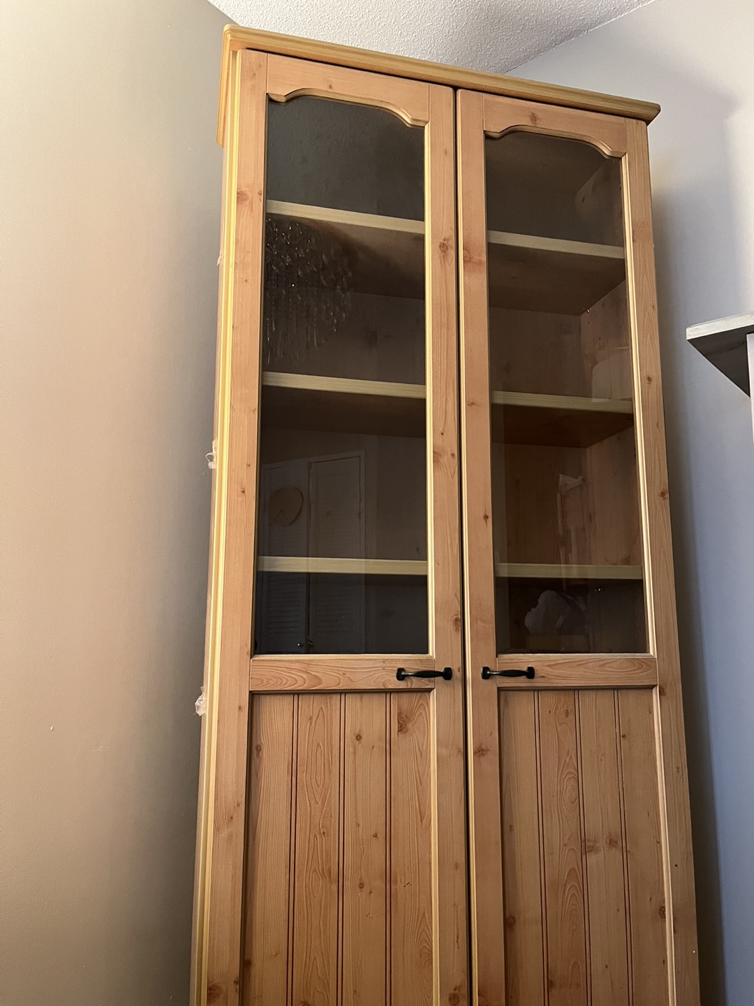 Bookcase with glass doors