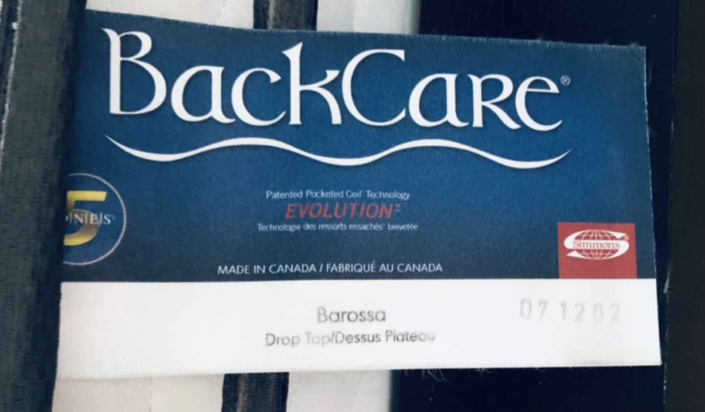 Simmons BackCare Queen Mattress - photo 5