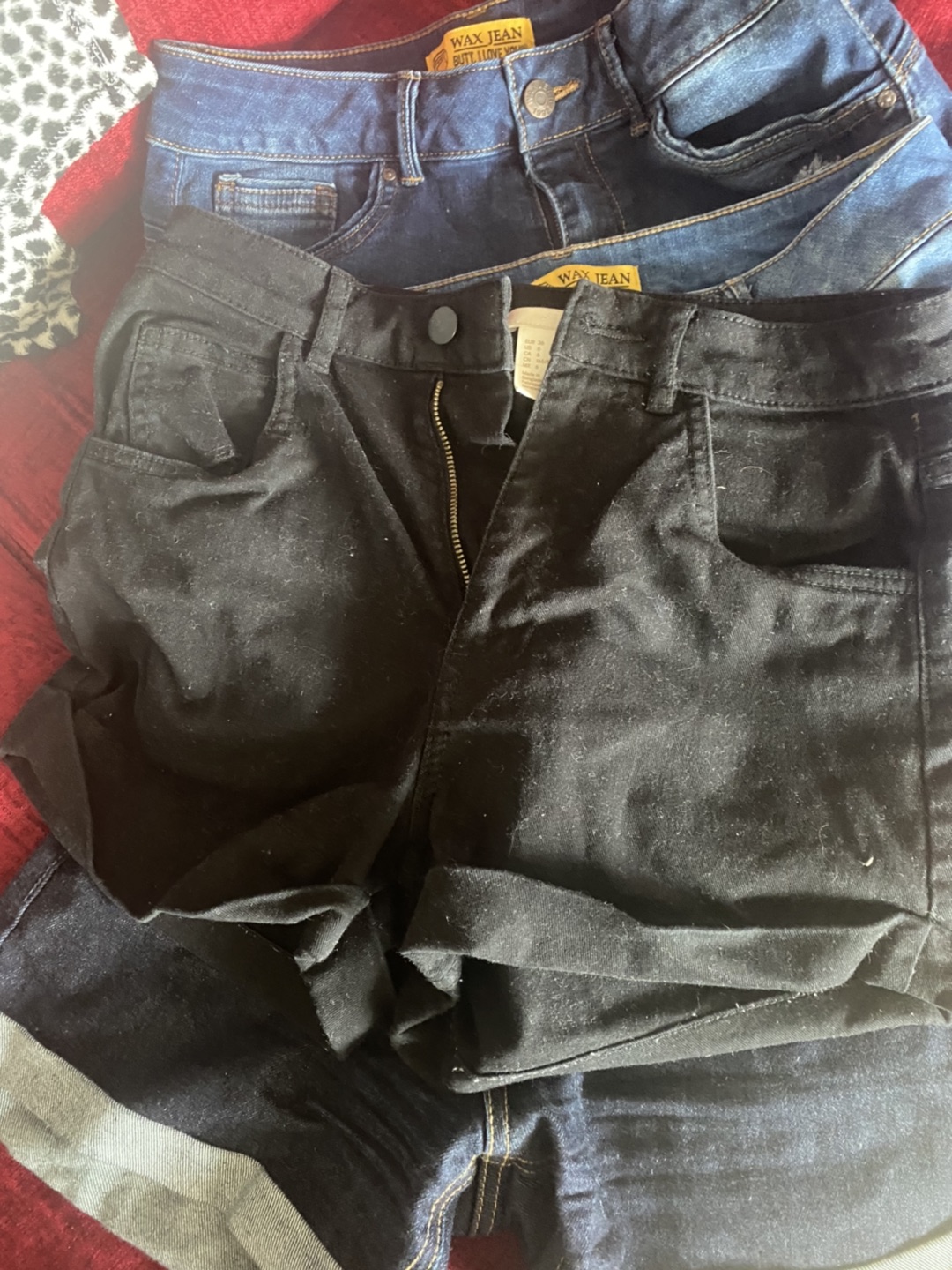 Denim short shorts image indicator(4)