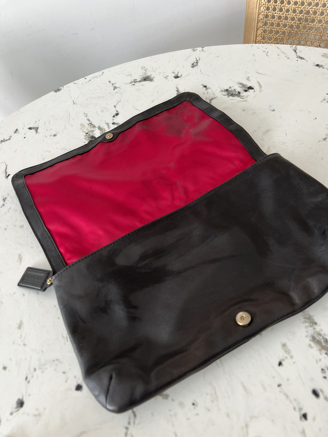 Coach leather clutch - photo 3