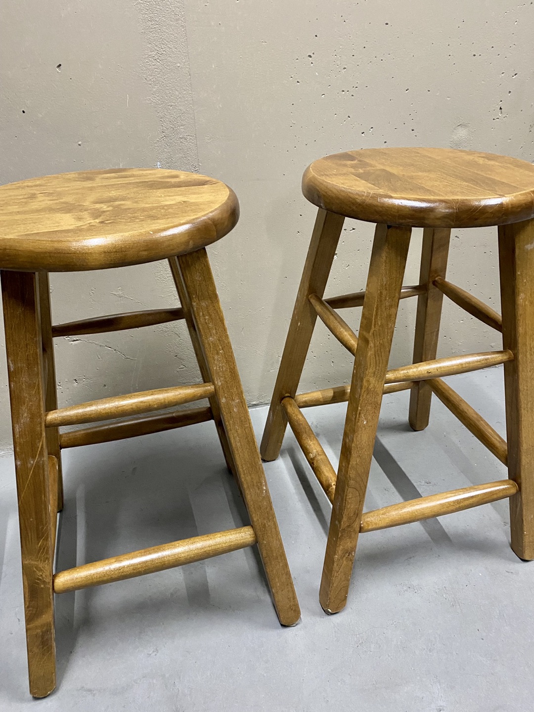 Wood bar stools