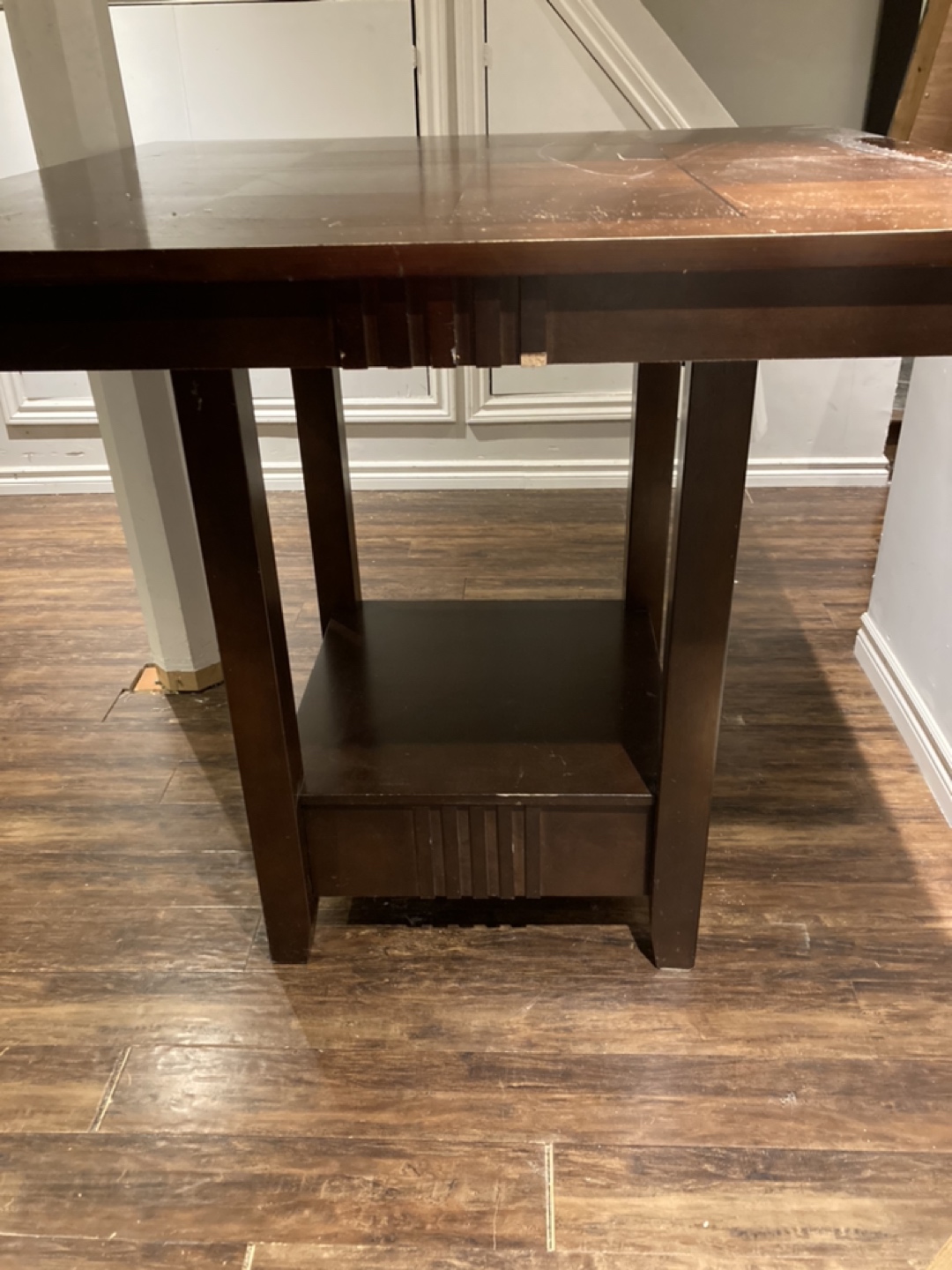 Bar height square table