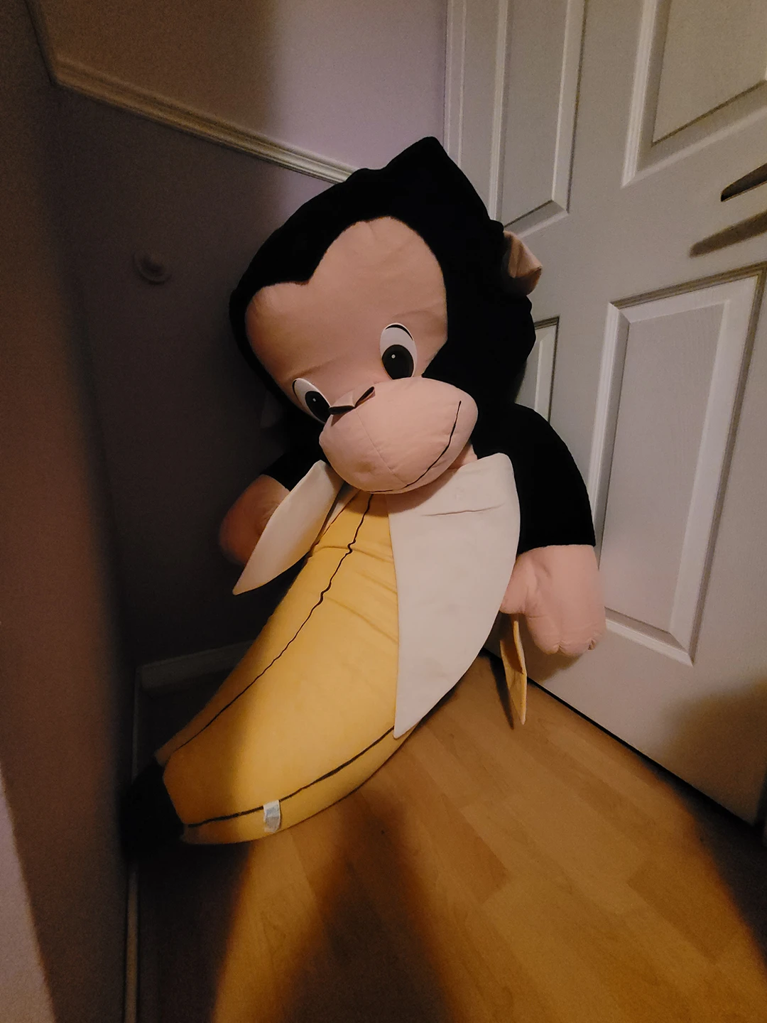 Giant Monkey in banana stuffed animal thumbnail