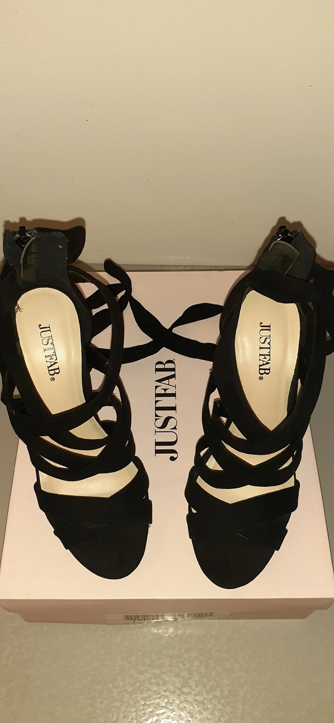 JUSTFAB Drea Black High Heels Stilettos with strap - photo 2