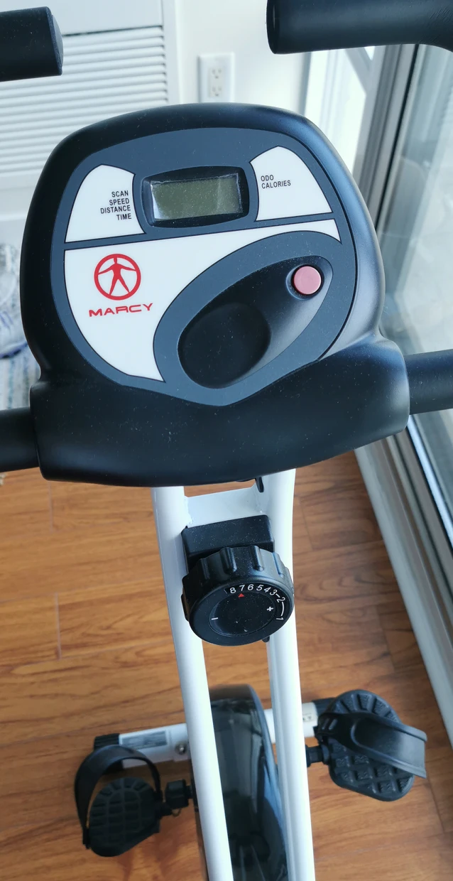 Marcy Foldable Upright Exercise Bike with Adjustable Resistance - photo 2