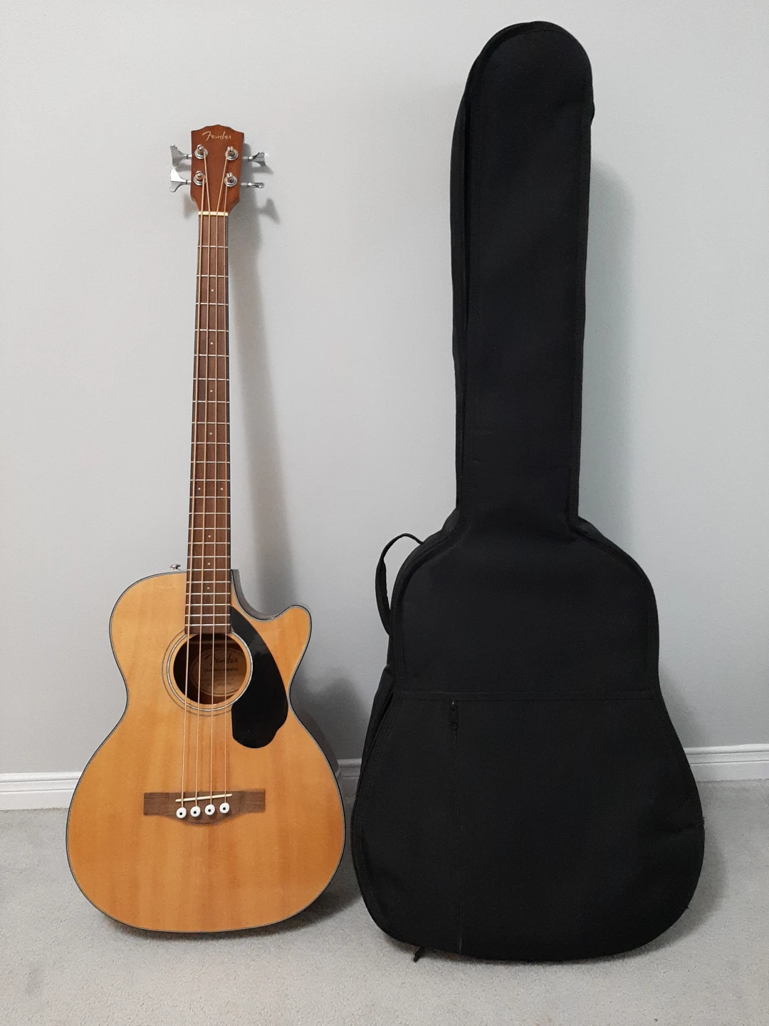 Fender Acoustic/Electric Bass Guitar- natural - photo 3