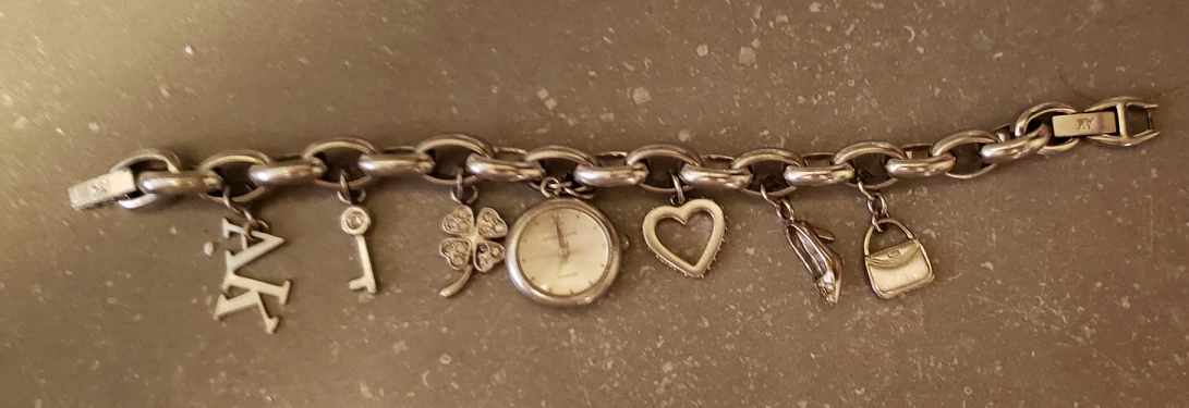 ANNE KLEIN WATCH AND CHARM BRACELET thumbnail