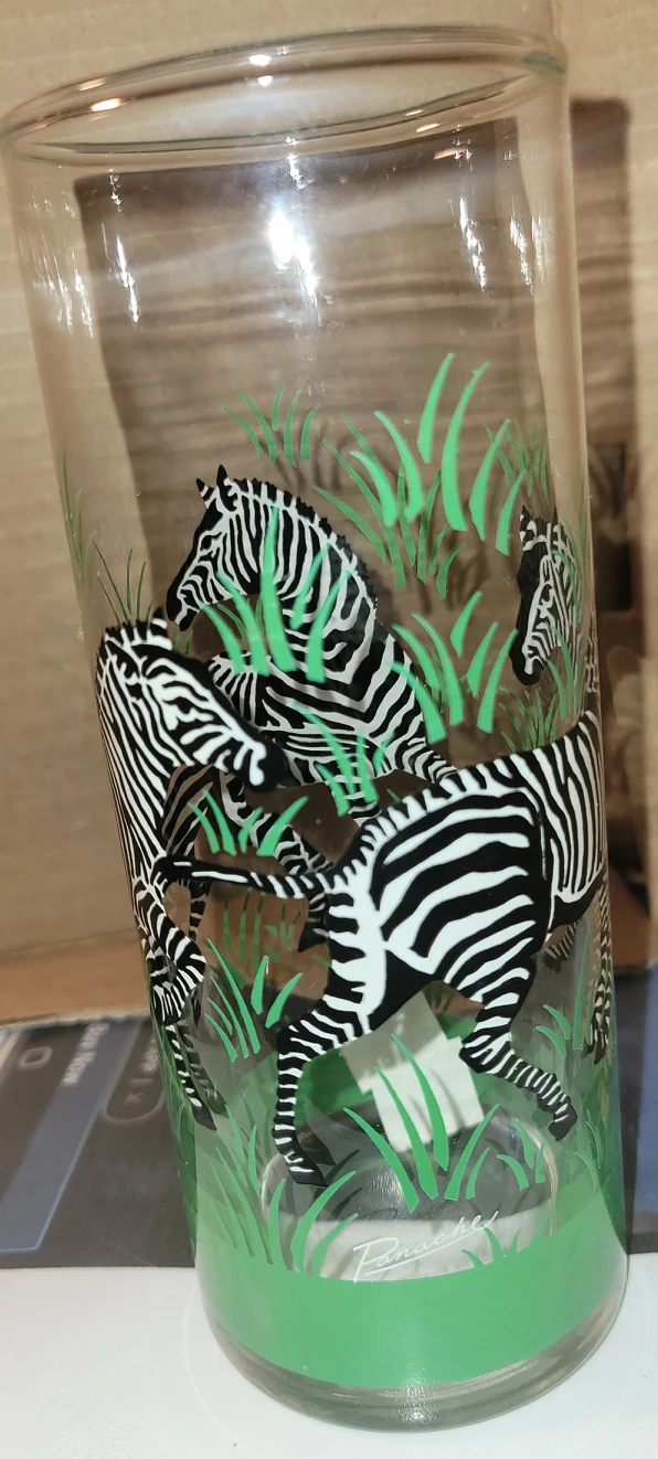 TALL ZEBRA SAFARI GLASSES thumbnail